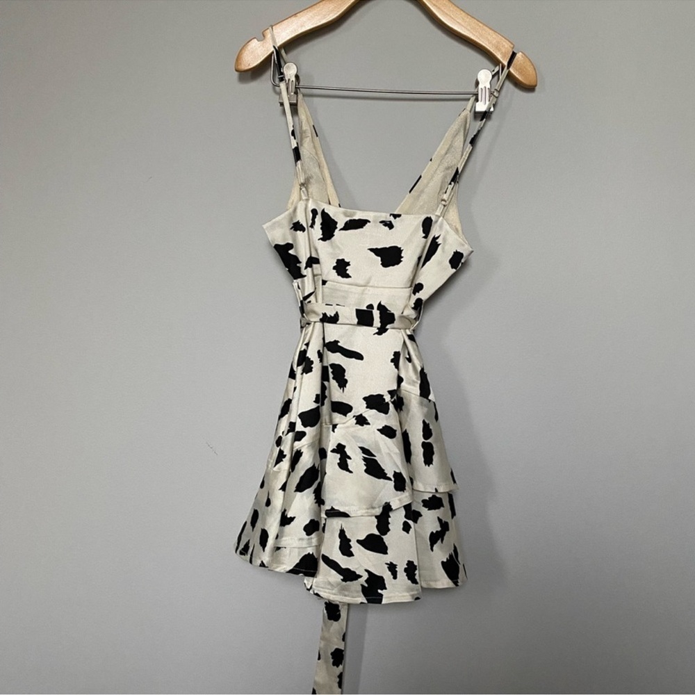 Satin AKIRA romper Champagne and black - Picture 4 of 7